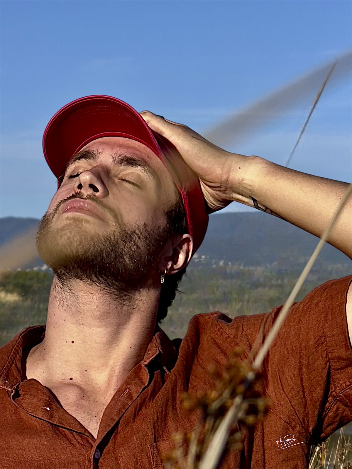 Portrait casquette extérieur