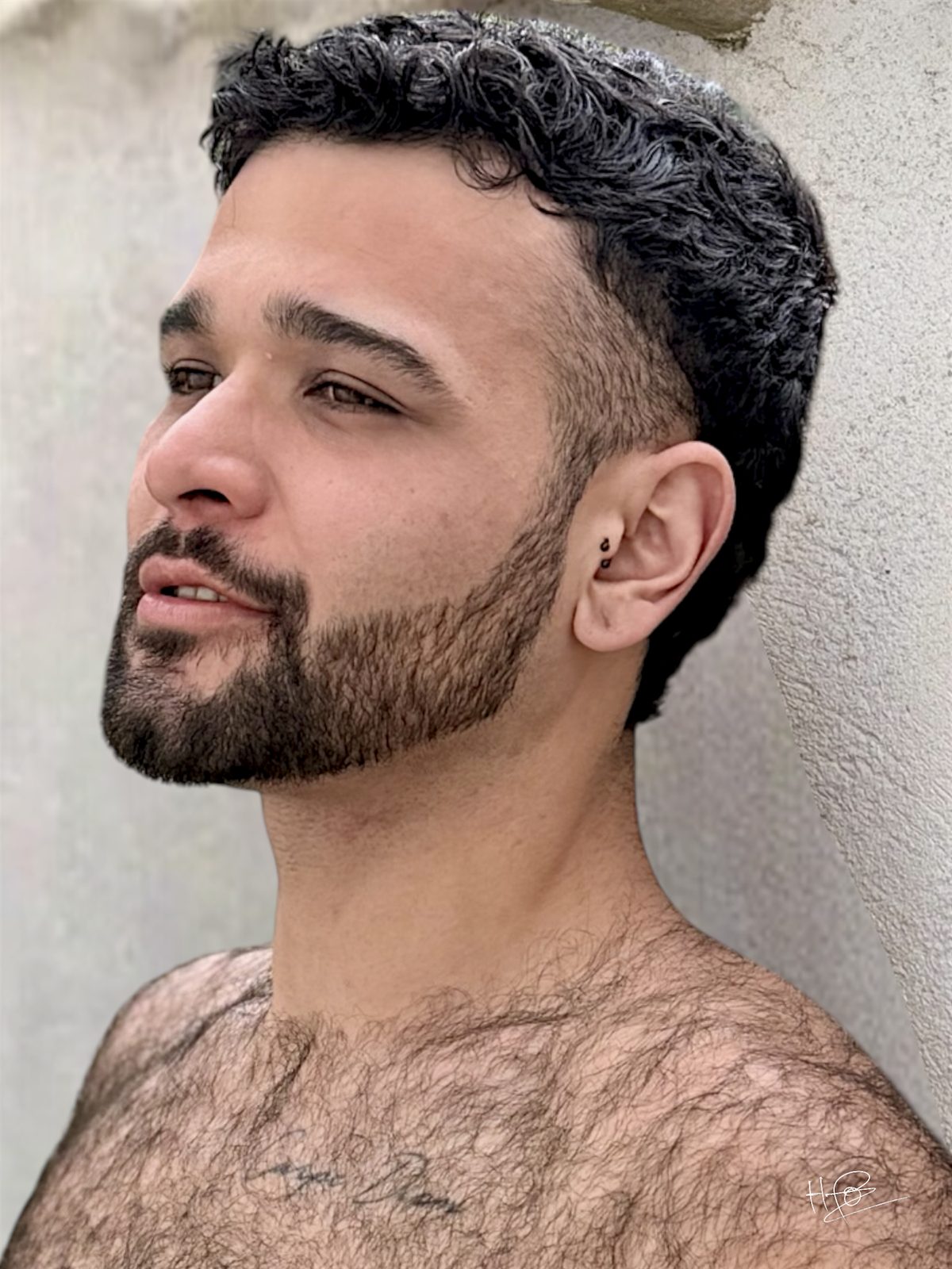 Portrait masculin mur