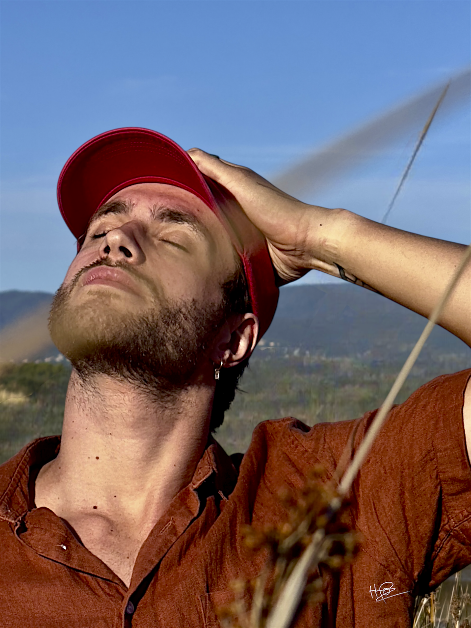 Portrait casquette extérieur