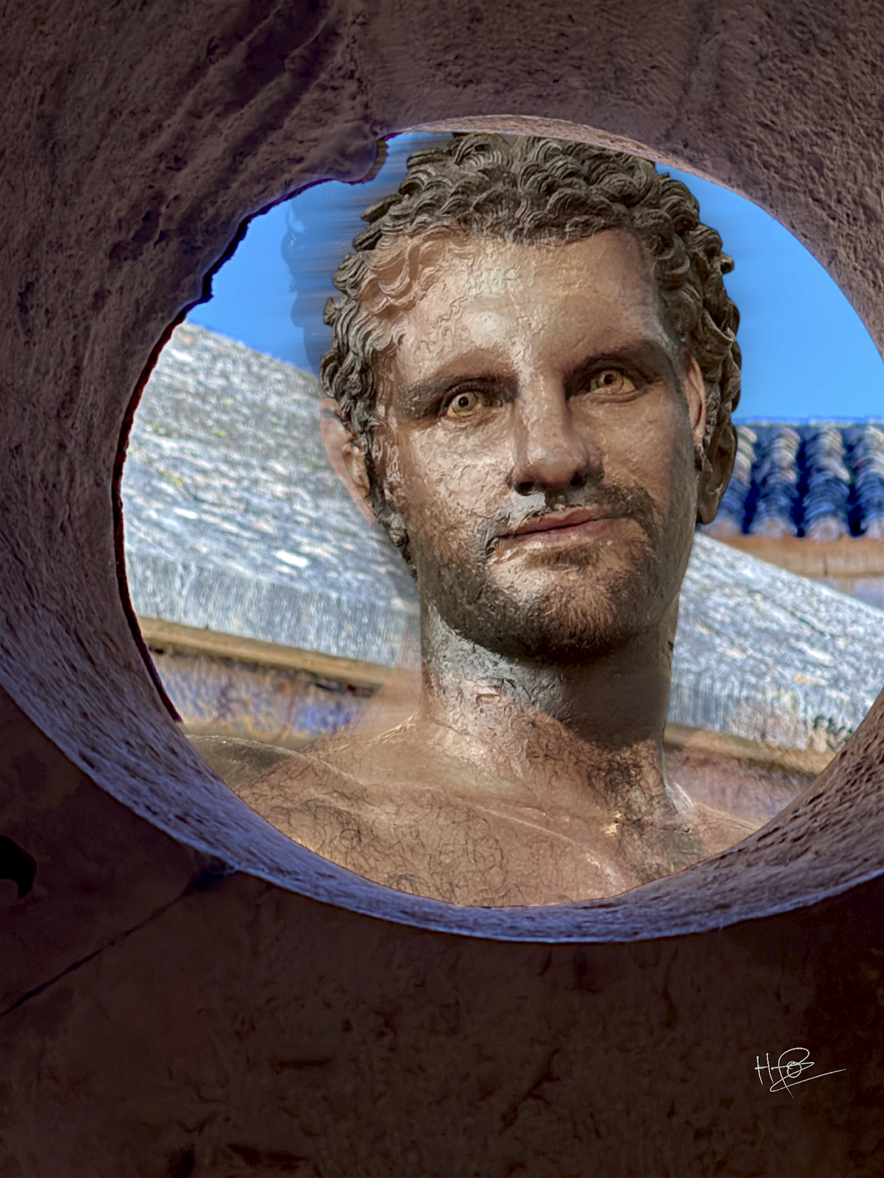 Portrait sculpture antique